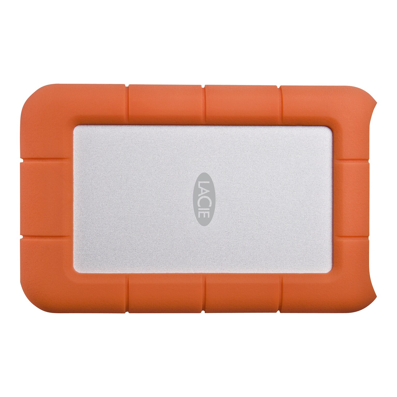 LaCie Rugged Mini 2TB USB 3.0 External Hard Drive, Orange/Silver (LAC9000298)