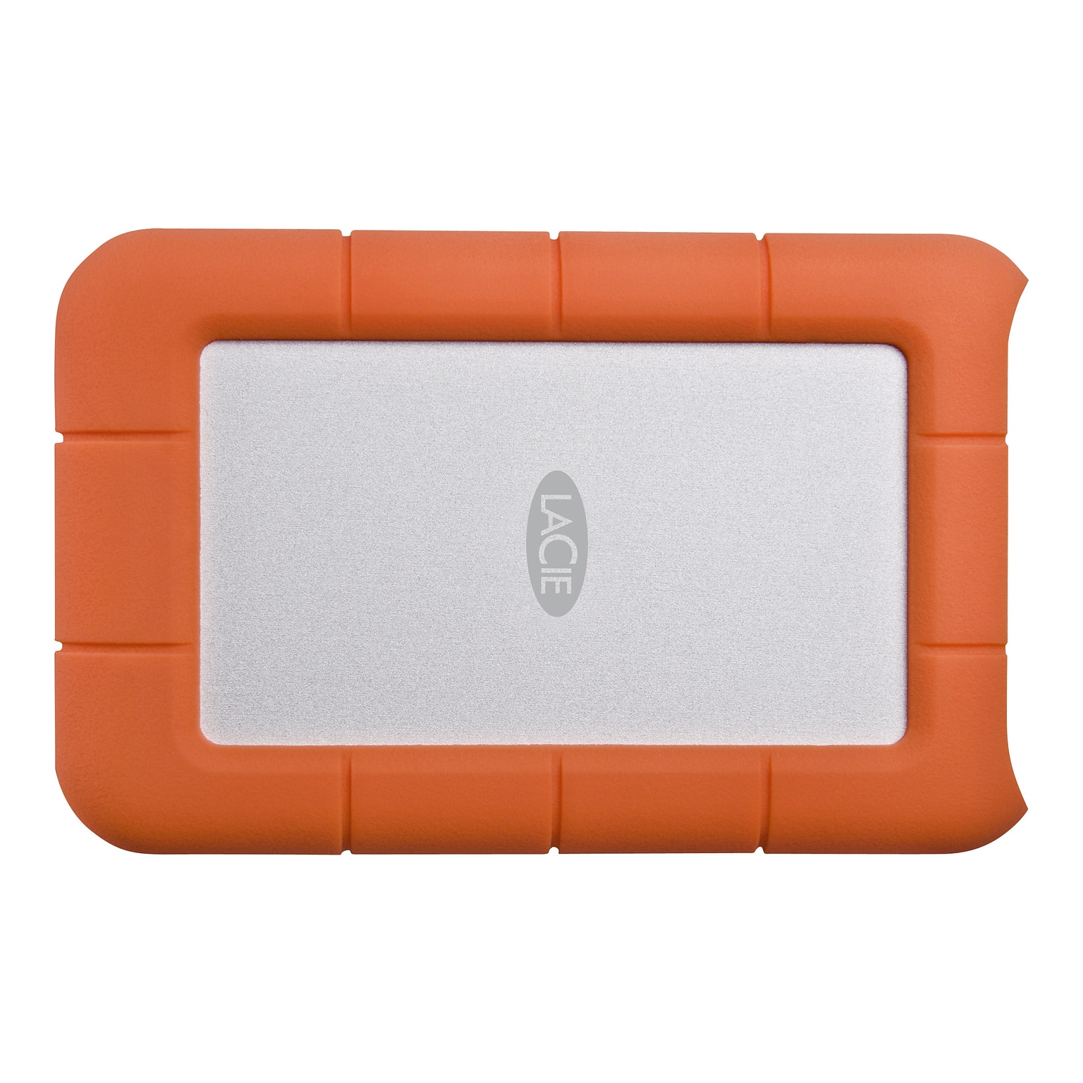 LaCie Rugged 2TB External Hard Drive Portable HDD USB-C USB 3.0 Drop Shock Resistant for Mac and PC, Orange (STFR2000800)