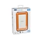 LaCie Rugged Mini 2TB USB 3.0 External Hard Drive, Orange/Silver (LAC9000298)