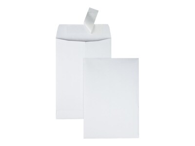 Quality Park Redi-Strip Catalog Envelopes, 6.5" x 9.5", White Wove, 100/Box (QUA44334)