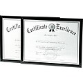 DAX U-Channel Plastic Certificate Frames, Black, 2/Pack (N17000NTP)
