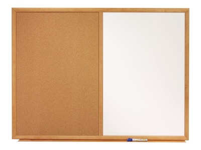 Quartet Standard Cork & Dry Erase Whiteboard, 3 x 2 (S553)