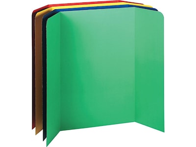 Pacon Corrugated Presentation Boards, 4 x 3, Assorted Colors, 4/Carton (37654)