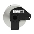 Brother DK-2205 Wide Width Continuous Paper Labels, 2-4/10 x 100, Black on White (DK-2205)