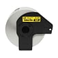 Brother DK-2606 Wide Width Continuous Film Labels, 2-4/10" x 50', Black on Yellow (DK-2606)