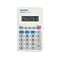 Sharp Elsi Mate EL-233SB 8-Digit Pocket Calculator, White