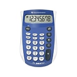 Texas Instruments TI-503SV 8-Digit Pocket Calculator, Blue