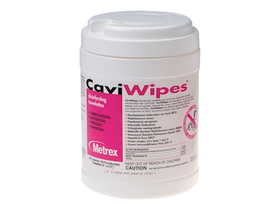 Metrex CaviWipes Cleaner Disinfectant Wipes, 160/Canister (13-1100)