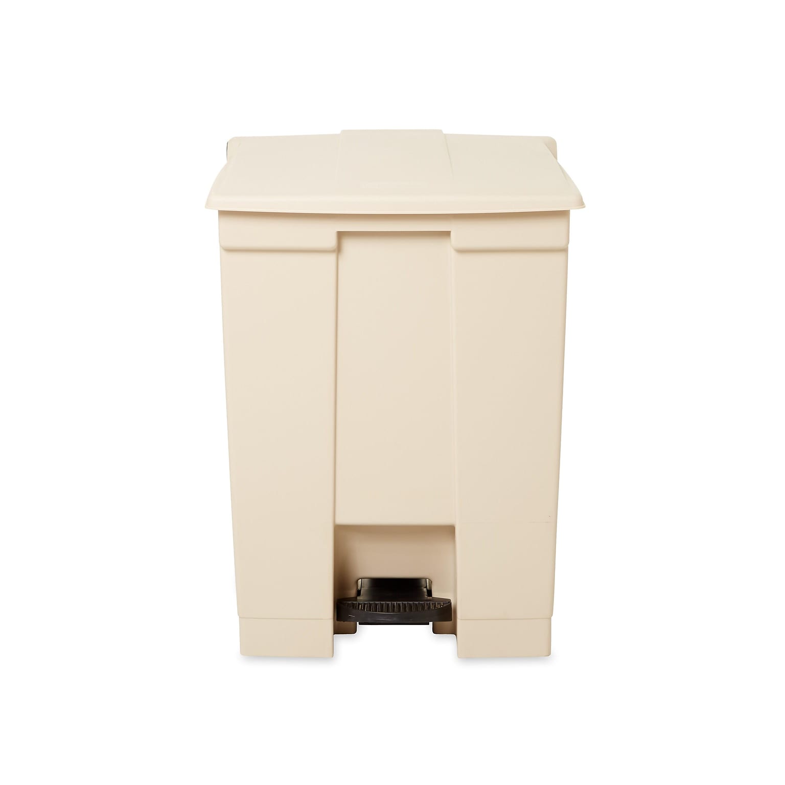 Rubbermaid Indoor Step Trash Can, Beige Plastic, 18 Gal. (FG614500BEIG)