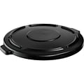 Rubbermaid BRUTE Indoor Lid, Black Polyethylene, 44 Gal. (FG264560BLA))