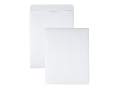 Quality Park Redi-Seal Catalog Envelopes, 9.5" x 12.5", White Wove, 100/Box (QUA43617)