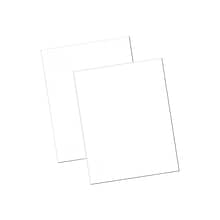 Pacon Economy Railroad Poster Board, 22 x 28, White, 100/Carton (104225)