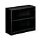 HON Brigade 2-Shelf 29H Bookcase, Black Steel (HONS30ABCP)