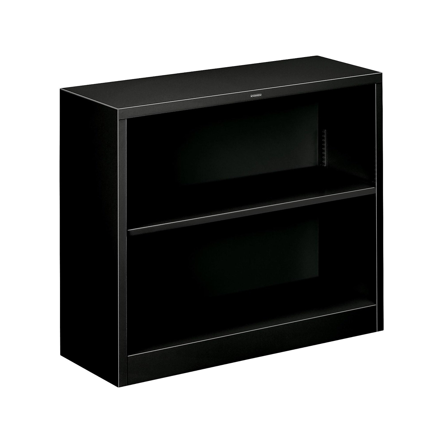 HON Brigade 2-Shelf 29H Bookcase, Black Steel (HONS30ABCP)