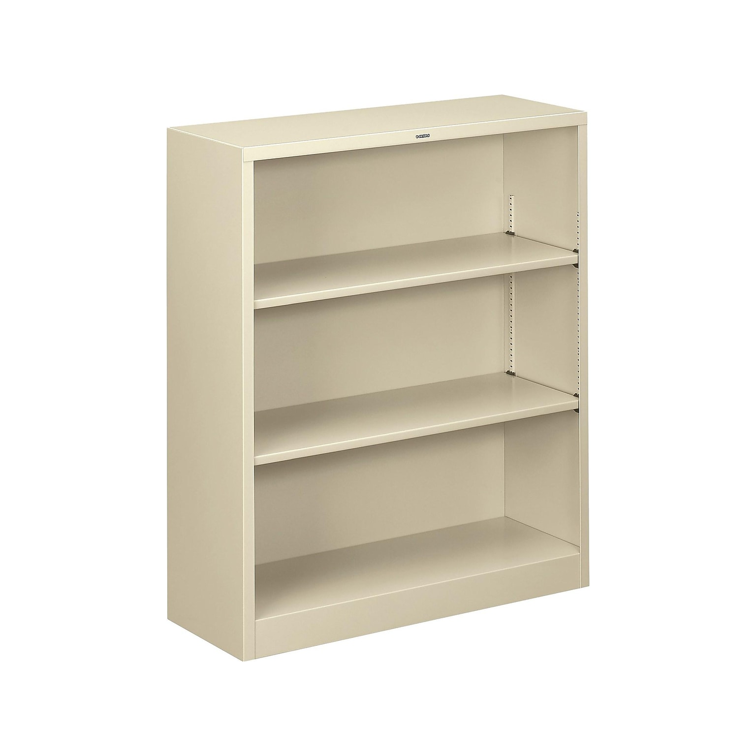 HON Brigade 3-Shelf 41H Bookcase, Putty Steel(HS42ABCL)