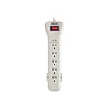 Tripp Lite Protect It! 7-Outlet Surge Protector, 7 Cord, Light Gray (TRPSUPER7)