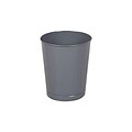 Rubbermaid Indoor Trash Can w/ no Lid, Gray Steel, 6.5 Gal. (FGWB26GR)