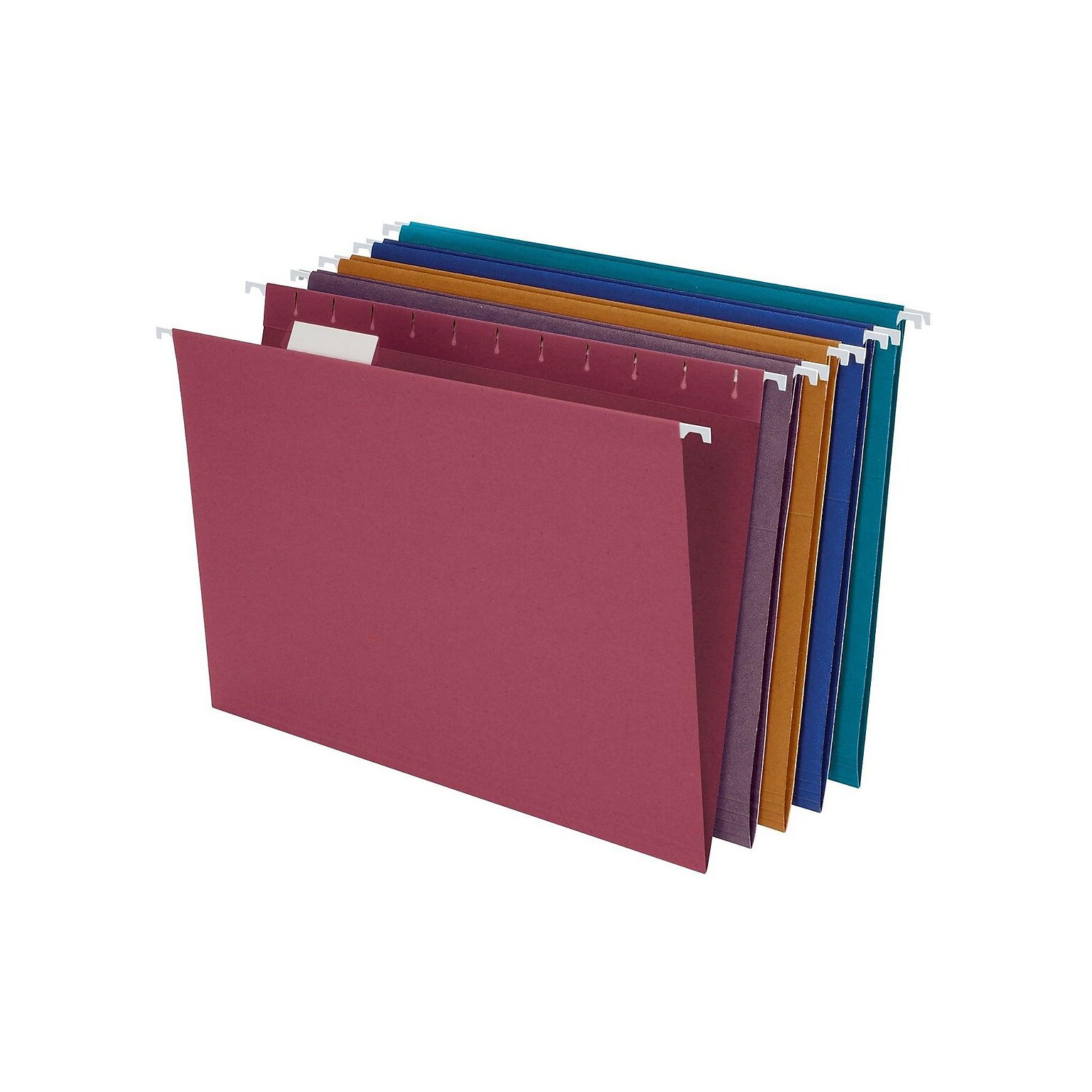 Pendaflex 100% Recycled Hanging File Folders, 1/5-Cut Tab, Letter Size, Assorted Colors, 20/Box (PFX 35117)