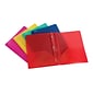 Oxford 2-Pocket Fastener Folders, Assorted Colors, 25/Box (OXF 99811)