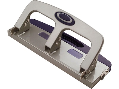 Officemate Deluxe 3-Hole Punch, 20 Sheet Capacity, Silver (90102)