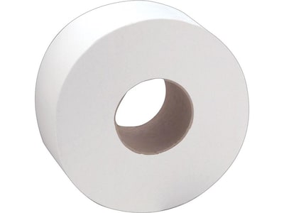 Sofidel Jumbo 1-Ply Jumbo Toilet Paper, White, 1000/Roll, 8 Rolls/Carton (410050)