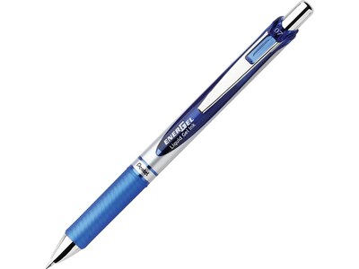 Pentel EnerGel RTX Retractable Gel Pens, Medium Point, Blue Ink, 3/Pack (BL77BP3C)