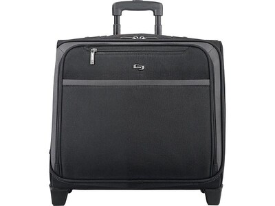 Solo New York The City Collection Dacota Laptop Rolling Briefcase, Metallic Trim Polyester (CLA901-4