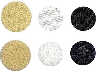 Velcro® Brand 5/8 Sticky Back Hook & Loop Fastener Dots, Black, 75/Pack (90089)