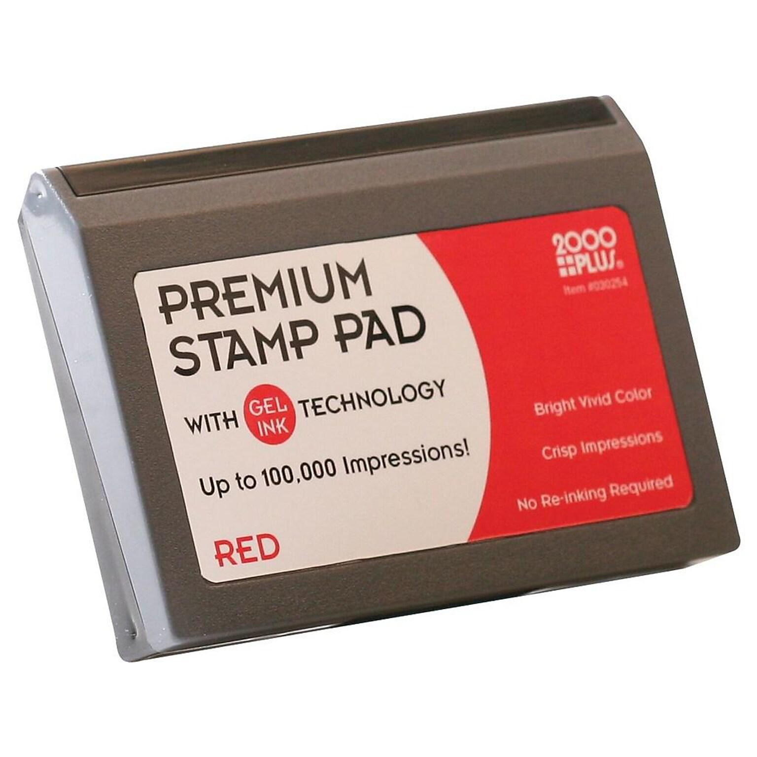 2000 Plus No.1 Stamp Pad, Red Ink (030254)