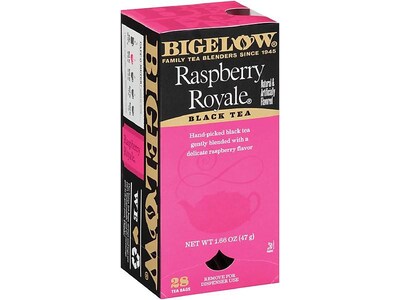 Bigelow Raspberry Royale Black Tea Bags, 28/Box (RCB003401)