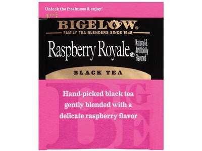 Bigelow Raspberry Royale Black Tea Bags, 28/Box (RCB003401)