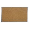 Quartet Arc Cubicle Cork Bulletin Board, Aluminum Frame, 14H x 24W (ARCB2414)