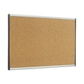 Quartet Arc Cubicle Cork Bulletin Board, Aluminum Frame, 14H x 24W (ARCB2414)