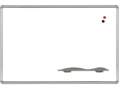 Best-Rite Magnetic Porcelain Dry-Erase Whiteboard, Anodized Aluminum Frame, 6 x 4 (2H2PG)