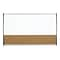 Quartet Arc Cubicle Cork & Dry Erase Whiteboard, Aluminum Frame, 2.5 x 1.5 (ARCCB3018)