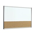 Quartet Arc Cubicle Cork & Dry Erase Whiteboard, Aluminum Frame, 2.5 x 1.5 (ARCCB3018)