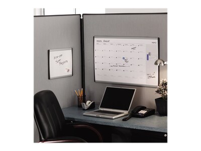 Quartet Arc Cubicle Painted Steel Dry-Erase Whiteboard, Aluminum Frame, 2' x 1' (ARC2414)