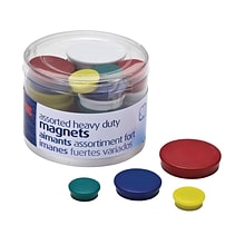 OIC Heavy Duty Magnets/Clips, Assorted color, 30/Pack (92501)