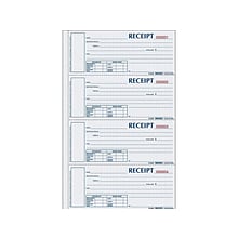 Rediform Money 3-Part Carbonless Receipt Book, 2.75 x 6.88, 200/Pack (S1657NCL)