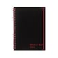 Black N' Red Professional Notebooks, 5.875" x 8.25", Wide Ruled, 70 Sheets, Black (JDK-C67009)