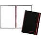 Black N' Red Professional Notebooks, 5.875" x 8.25", Wide Ruled, 70 Sheets, Black (JDK-C67009)