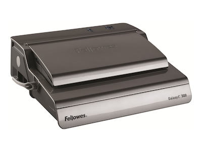 Fellowes Galaxy-E Comb Binding Machine, 500 Sheet Capacity, Metallic Silver/Black (5218301)