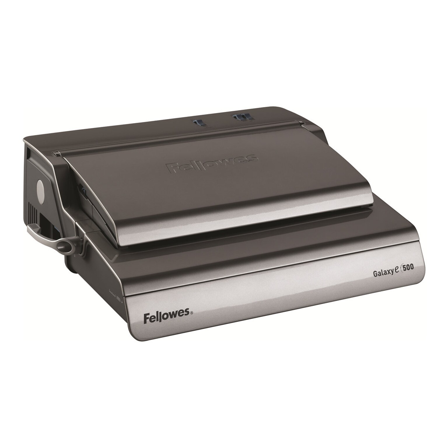 Fellowes Galaxy-E Comb Binding Machine, 500 Sheet Capacity, Metallic Silver/Black (5218301)