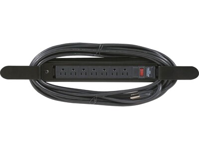 MooreCo Bracket 7-Outlet Power Strip, 25 Cord (66573)