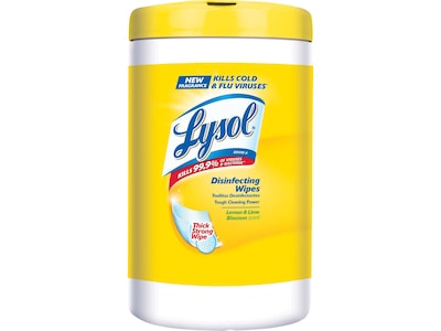Lysol Disinfecting Wipes, Lemon and Lime Blossom, 110/Pack (1920078849)