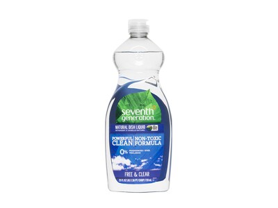 Seventh Generation Free & Clear Liquid Dish Soap, Unscented, 25 oz. (SEV 22733)