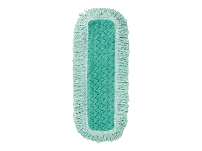 Rubbermaid Commercial HYGEN Microfiber Dust Mop Pad, Green (FGQ41800GR00)