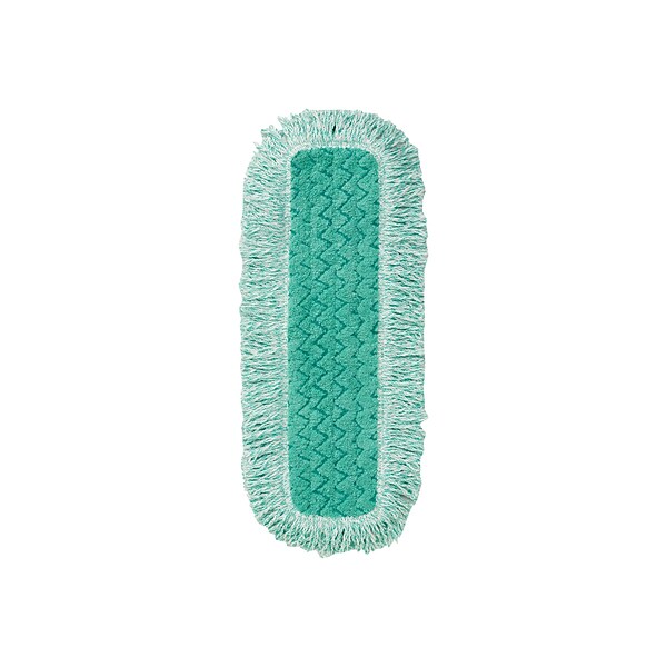 Rubbermaid Commercial HYGEN Microfiber Dust Mop Pad, Green (FGQ41800GR00)