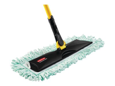 Rubbermaid Commercial HYGEN Microfiber Dust Mop Pad, Green (FGQ41800GR00)