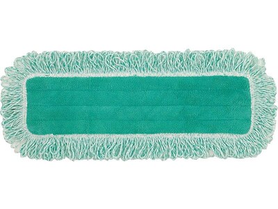 Rubbermaid Commercial HYGEN Microfiber Dust Mop Pad, Green (FGQ41800GR00)